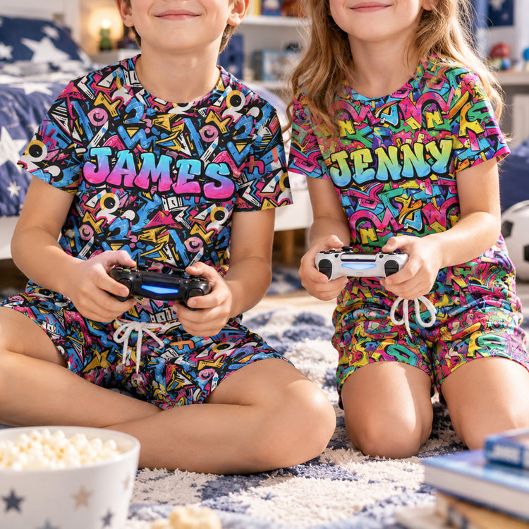 Graffiti Name Custom - Personalized Kids Clothing Set 3