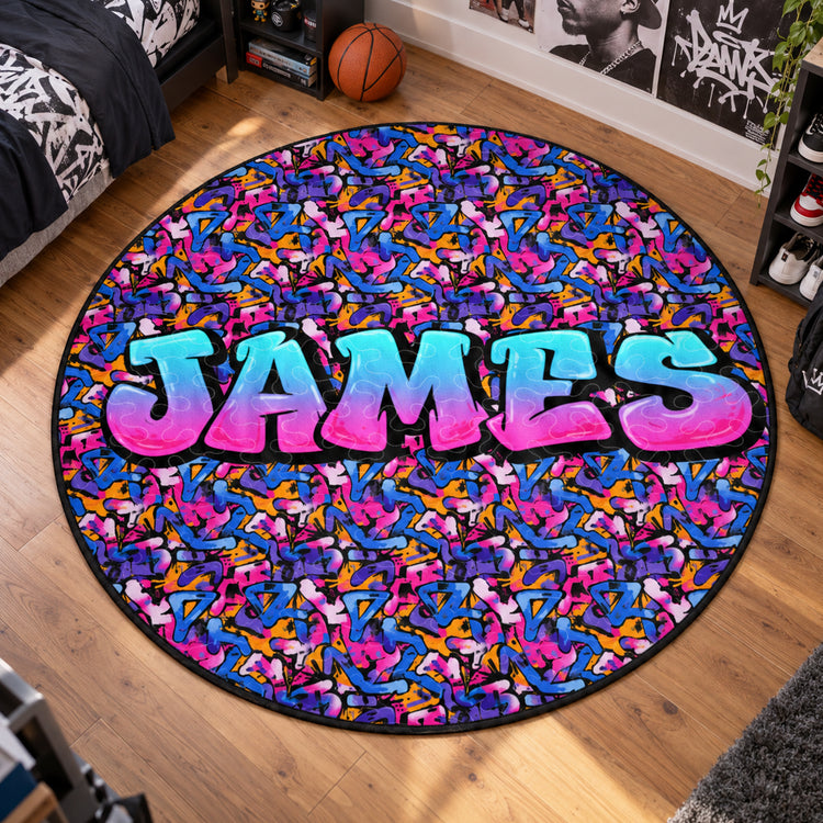 Graffiti Name Custom - Personalized Quilted Mat 1