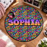 Graffiti Name Custom - Personalized Quilted Mat 3