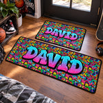 Graffiti Name Custom - Personalized Runner Rug 1