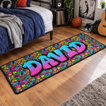 Graffiti Name Custom - Personalized Runner Rug 2