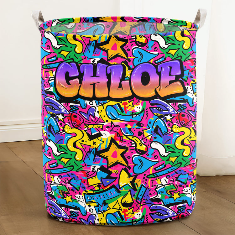 Graffiti Style Name Custom - Personalized Basket 2