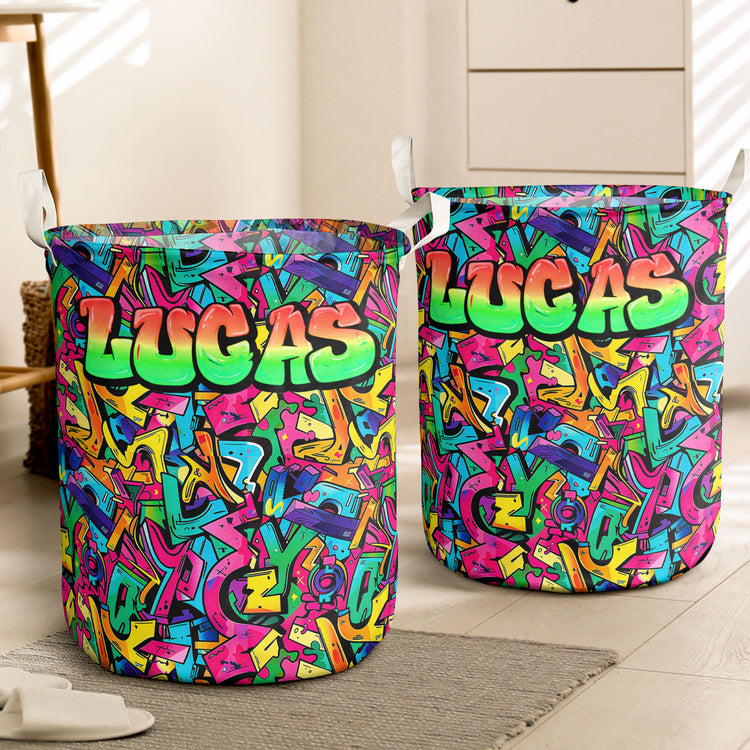 Graffiti Style Name Custom - Personalized Basket 3
