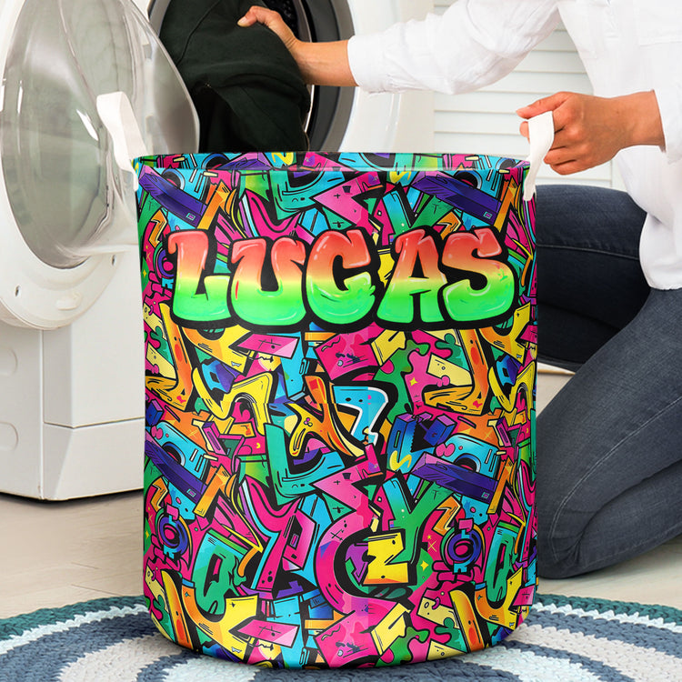 Graffiti Style Name Custom - Personalized Basket 4