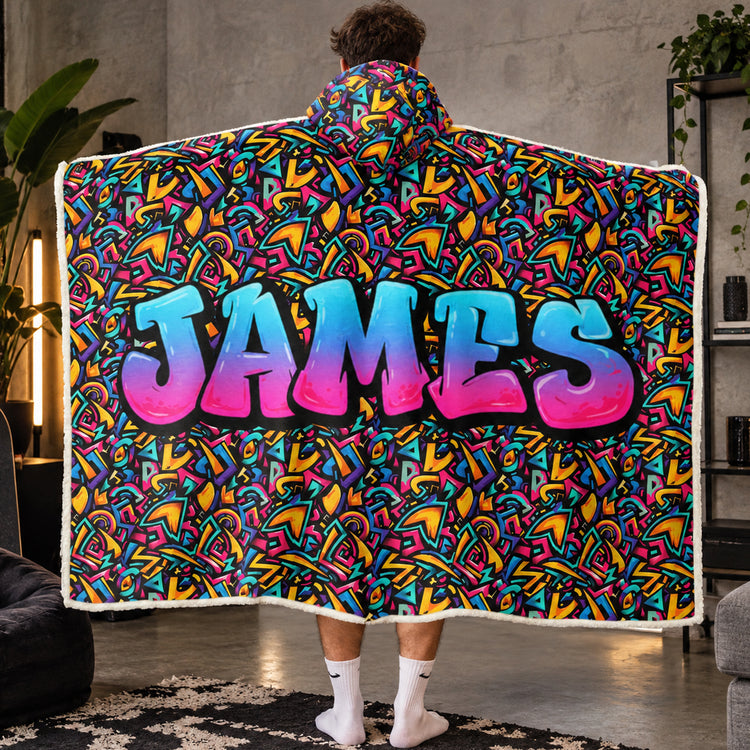 Graffiti Style Name Custom - Personalized Blanket 4