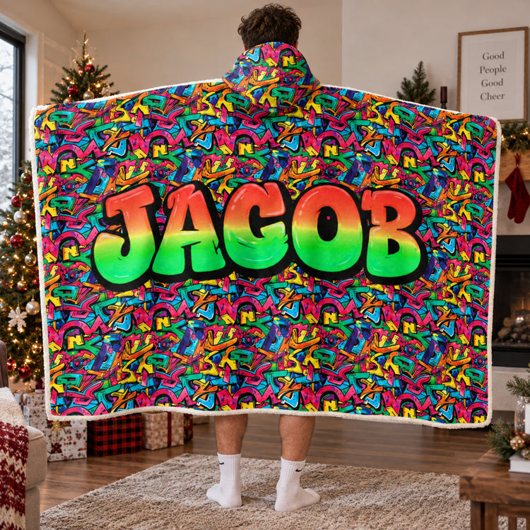 Graffiti Style Name Custom - Personalized Blanket 6