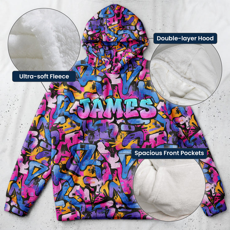 Graffiti Style Name Custom - Personalized Hoodie 4
