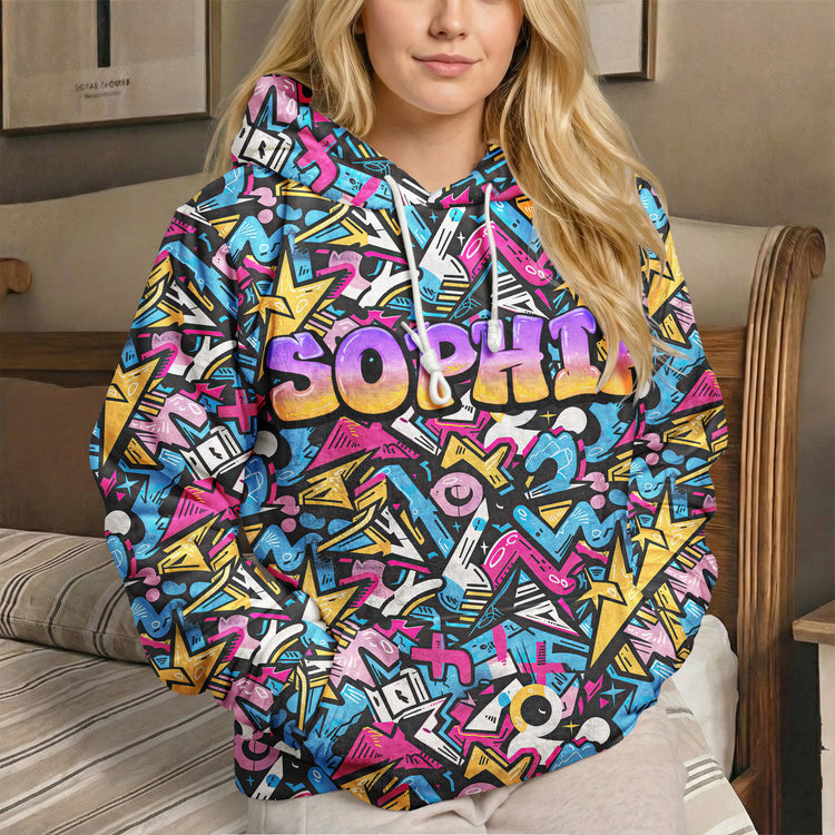 Graffiti Style Name Custom - Personalized Hoodie 7