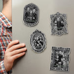 Grandkids Gothic Portrait Spooky Halloween - Personalized Magnet 2