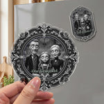 Grandkids Gothic Portrait Spooky Halloween - Personalized Magnet 4