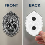 Grandkids Gothic Portrait Spooky Halloween - Personalized Magnet 5