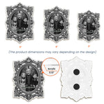 Grandkids Gothic Portrait Spooky Halloween - Personalized Magnet 6