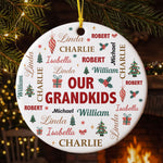 Grandkids Make Life Grand - Customize With Kids Names - Personalized Ornament 1
