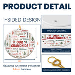Grandkids Make Life Grand - Customize With Kids Names - Personalized Ornament 5