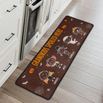 Grandkids Spoiled Here Doodle Halloween - Personalized Runner Rug 3