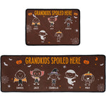 Grandkids Spoiled Here Doodle Halloween - Personalized Runner Rug 4