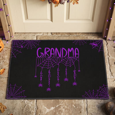 Grandma Spooky Spiders Web - Personalized Doormat