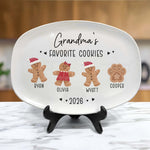 Grandma's Favorite Cookies Christmas Gifts For Nana, Grandma - Personalized Platter 5