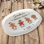 Grandma's Favorite Cookies Christmas Gifts For Nana, Grandma - Personalized Platter 8