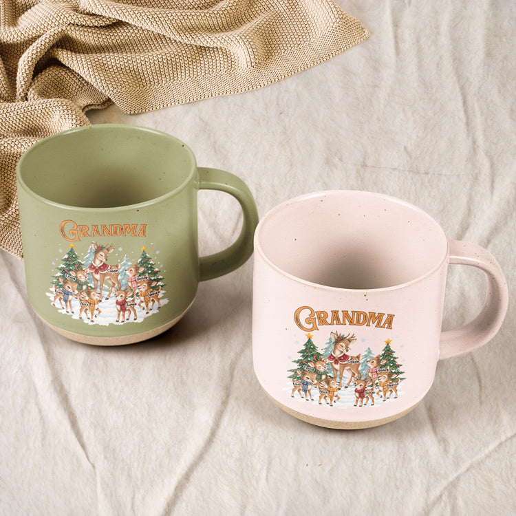 Grandma's Little Reindeer - Personalized Mug 4