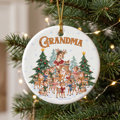 Grandma's Little Reindeer - Personalized Ornament
