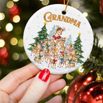 Grandma's Little Reindeer - Personalized Ornament 4