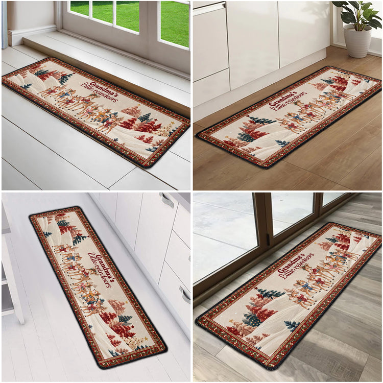 Grandma's Little Reindeer - Personalized Runner Rug 7