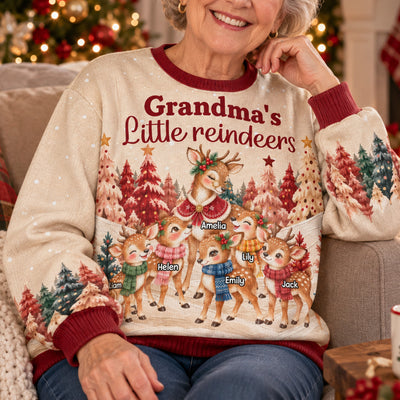 Grandma's Little Reindeer - Personalized Sweater