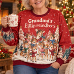 Grandma's Little Reindeer - Personalized Sweater 2