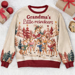 Grandma's Little Reindeer - Personalized Sweater 3