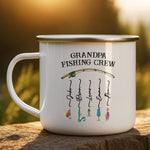 Grandpa Fishing Crew Colorful - Personalized Mugs 1
