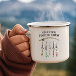 Grandpa Fishing Crew Colorful - Personalized Mugs 3