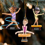 Gymnastic Girl Christmas Gift - Personalized Ornament 1