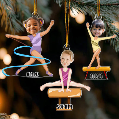 Gymnastic Girl Christmas Gift - Personalized Ornament
