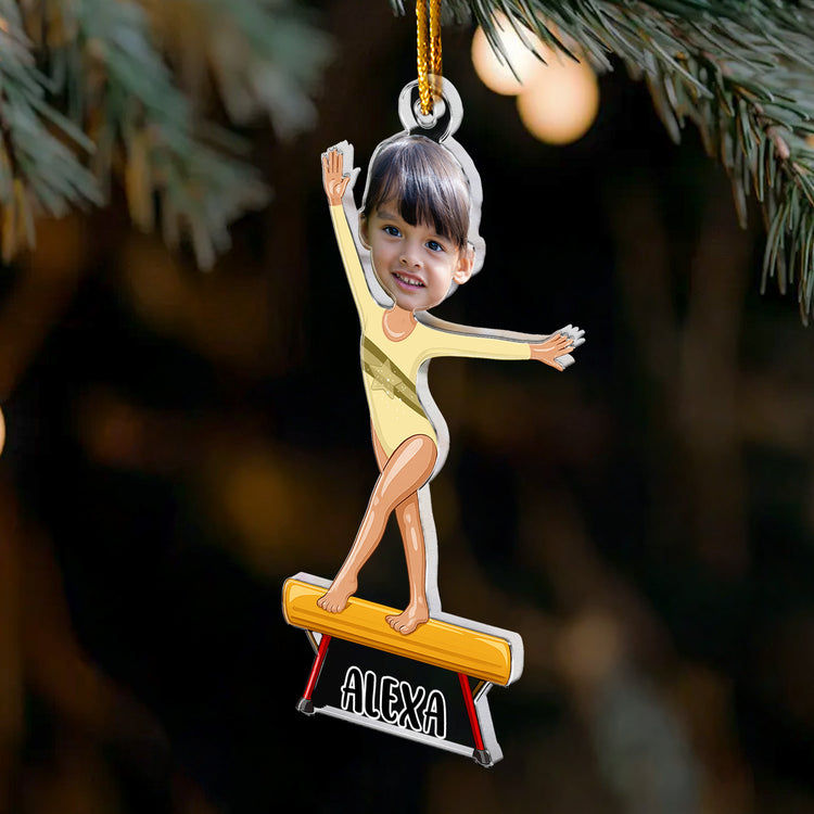 Gymnastic Girl Christmas Gift - Personalized Ornament 4