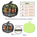 Halloween Decoration Welcome Foolish Mortals Dog Cat Pet Lover Gift - Personalized Wood Sign 6
