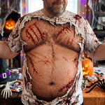 Halloween Funny Muscle Abs Or Beer Belly - Personalized Shirt 3
