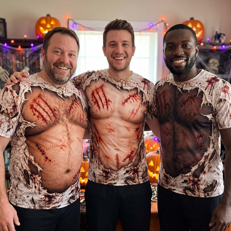 Halloween Funny Muscle Abs Or Beer Belly - Personalized Shirt 7