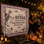 Halloween Party Funny Skeleton Meme - Personalized Backdrop 4