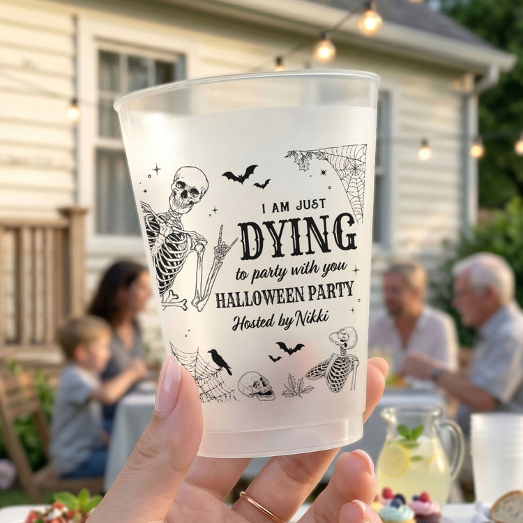 Halloween Party Funny Skeleton Meme - Personalized Cups 4