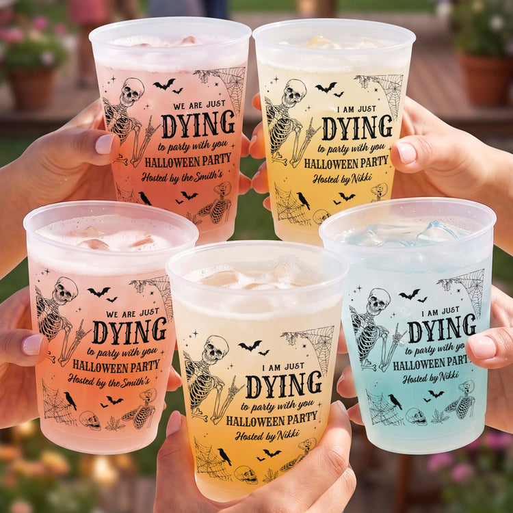 Halloween Party Funny Skeleton Meme - Personalized Cups 6