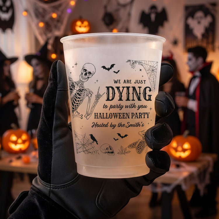 Halloween Party Funny Skeleton Meme - Personalized Cups 7