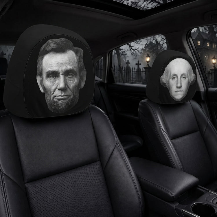 Halloween Patriotic Passengers - Personalized Car Headrest Covers 2