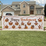 Happy Thanksgiving, Happy Friendsgiving- Thanksgiving Decor - Personalized Banner 2