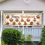 Happy Thanksgiving, Happy Friendsgiving- Thanksgiving Decor - Personalized Banner 4