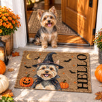 Hello Unwelcome Halloween Custom Pet Portrait - Personalized Doormat 1
