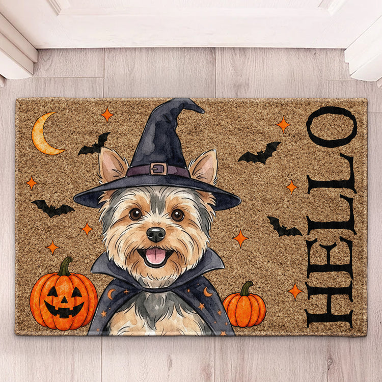 Hello Unwelcome Halloween Custom Pet Portrait - Personalized Doormat 2
