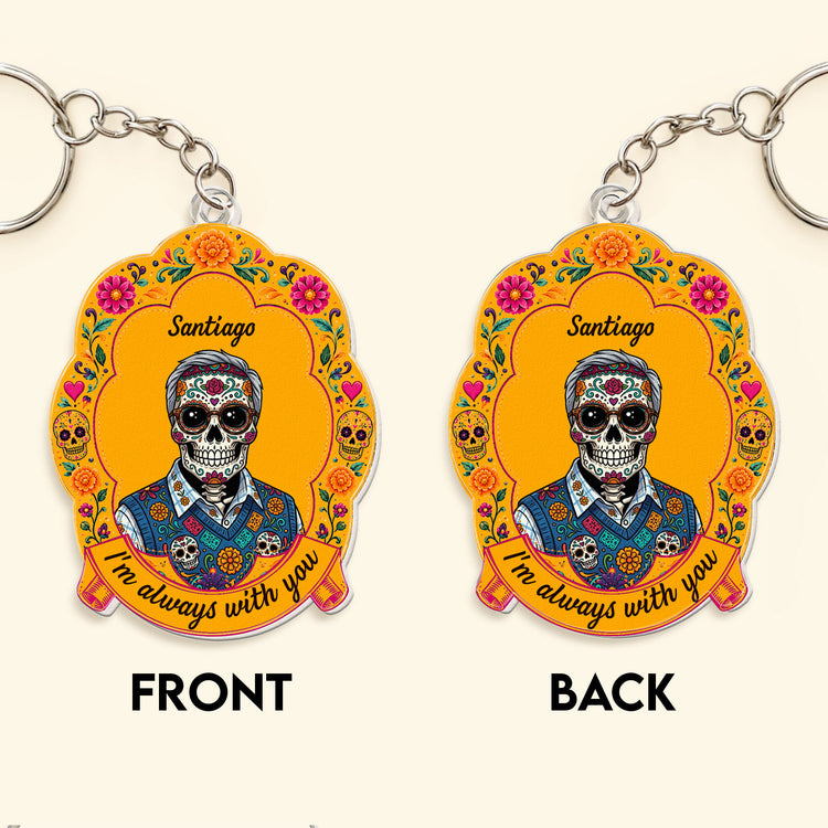Hispanic Floral Pet Gifts For Pet Owners - Personalized Keychain 5