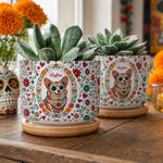 Hispanic Floral Pet Gifts For Pet Owners - Personalized Plant Pot 2