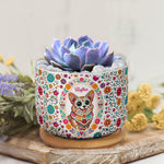Hispanic Floral Pet Gifts For Pet Owners - Personalized Plant Pot 4